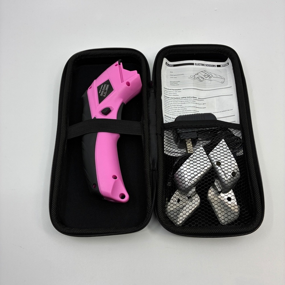 VLOXO electric scissors shears with 2 tips and case tested sewing quilting